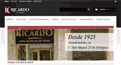 Desktop Screenshot of calzadosricardo.com